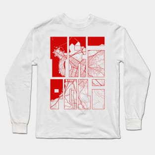 Tripoli, Lebanon City Map Typography - Oriental Long Sleeve T-Shirt